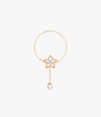 Caratglitz Designer Gold And Diamond Bracelet